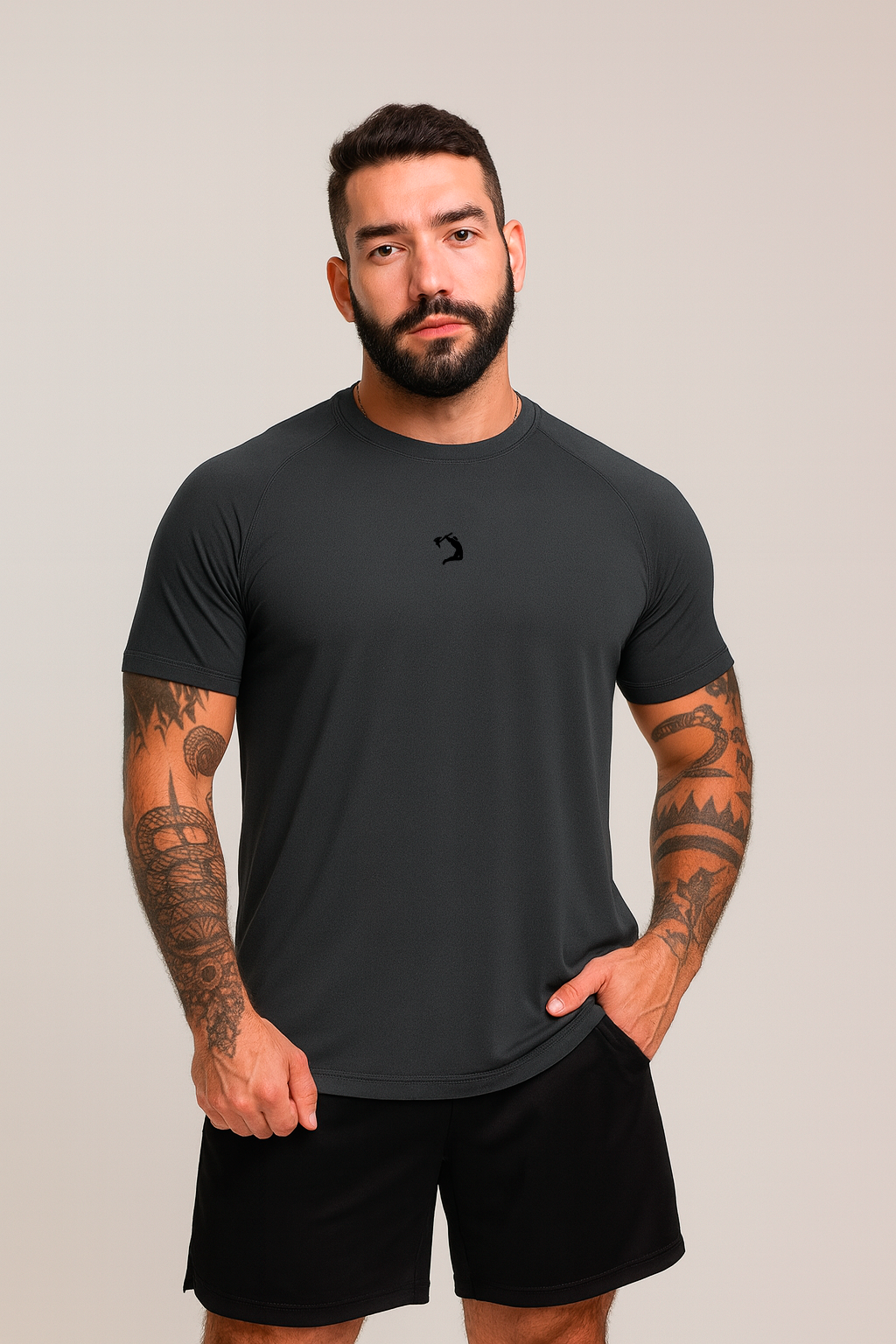 Camisa Poliamida Tech  - Cinza